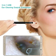 Otoscope Беспроводной Wi-Fi ушной клипс эндоскоп 5,5 мм 720P объектив ушной воск инструмент для чистки ушей нос медицинский бороскоп осмотр