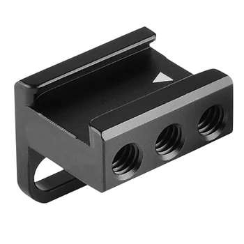 

Aluminum Alloy Cold Shoe Mount Adapter for Camera Cage Microphone / Flash / Led Light / Monitor