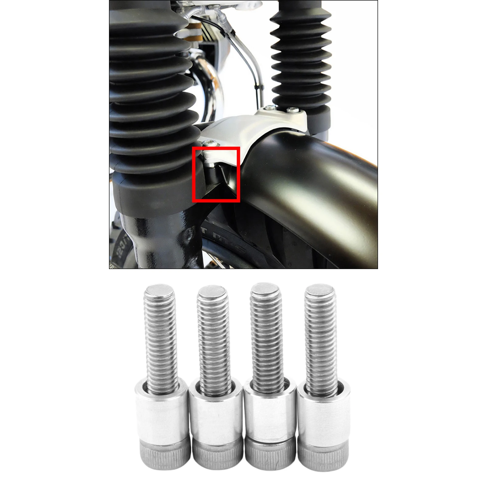 4х ЧПУ переднее крыло подъемник комплекты болтов подъем до 10 мм для BMW R nineT Racer Urban