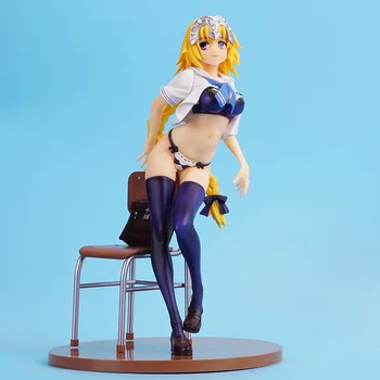 

22cm Fate/grand Order Jeanne Darc Sexy Sailor Suit Adult Figure Pvc Girl Uniforms Jeanne Darc Beauty Figurine Sexy Hot