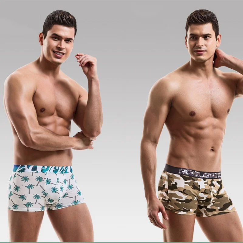 Summer Youth Men Personality Boxer Shorts Fashion Modal Men's Underwear Breathable Male Underwear Men Boxer Pants Lingerie