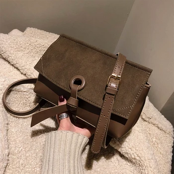 

Retro Fashion Square Crossbody bag 2019 New High Quality Matte PU Leather Women's Designer Handbag Casual Shoulder Messenger Bag