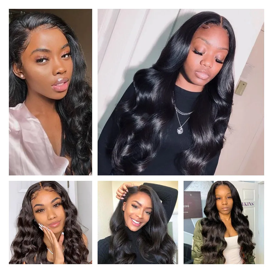 Body Wave 134 Lace Frontal Closure Natural Color Closure Gossip 100% Remy Human Hair Closure Piece Brazilian Hair Brown Frontal (5)