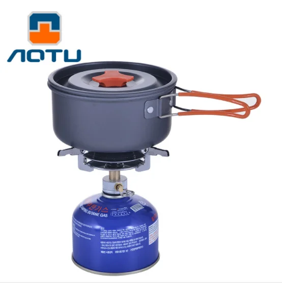 

"Camping Cookware Picnic Cooking Set Non-stick Tableware With Foldable Spoon Fork Knife Kettle Cup Outdoor Pots Pans"