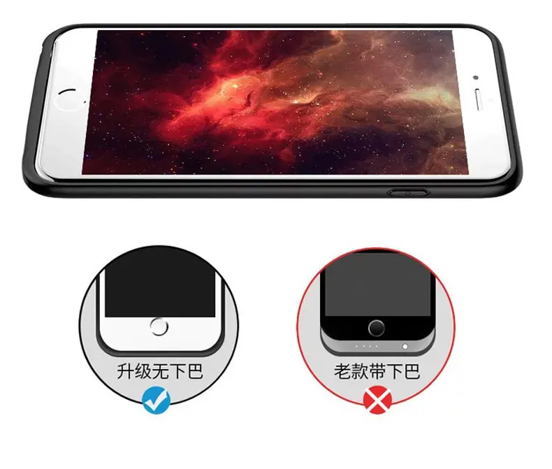 2500 мАч 4,7 дюймов Чехол для зарядки аккумулятора для iPhone 6 6s 7 8 3700 мАч чехол для аккумулятора для iPhone 6Plus 7Plus 8Plus 6s Plus