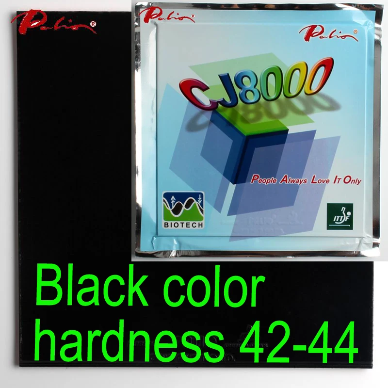 Palio официальный долгосрочный CJ8000 42-44 Настольный теннис резиновая BIOTECH technilogy быстро атакующая петля маленькая липкая ракетка для настольного тенниса - Цвет: black