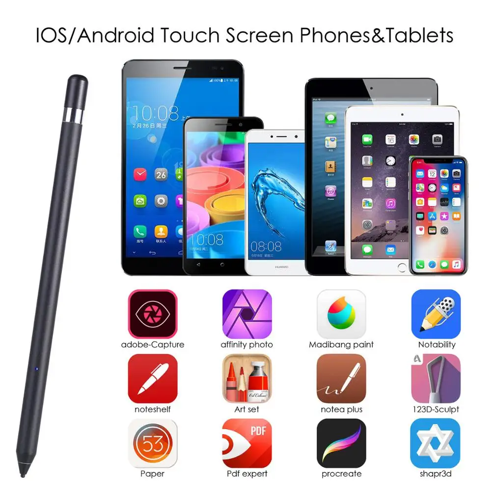 Активный стилус для планшета с сенсорным экраном для Apple pencil ipad iphone X 8 7 6 для huawei Xiaomi Mi 6 5 A1 Max 7 Note 4