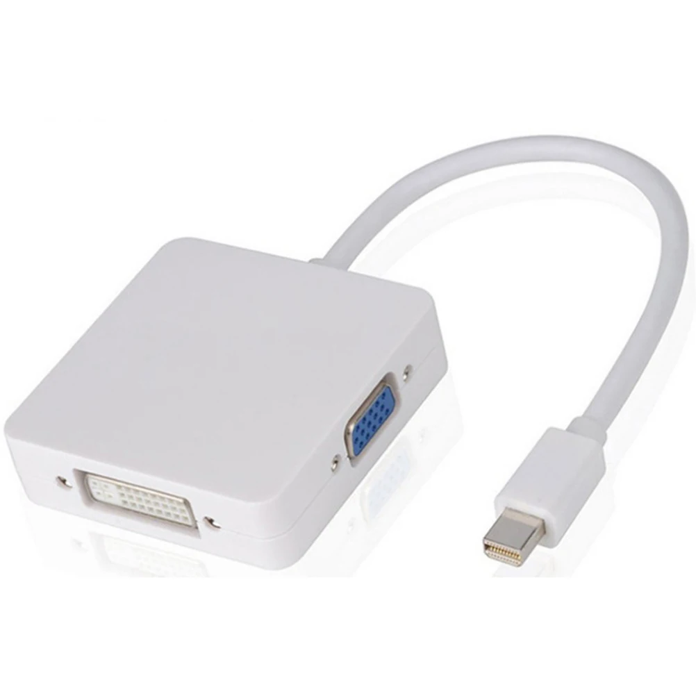 1 шт. мини 1080P Дисплей Порт Thunderbolt HMDI адаптер конвертер к DVI VGA HDMI 3в1 Для Apple Mac Book Pro Air iMac