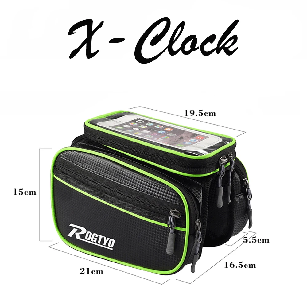 

Bicycle Bag Cycling Bike Frame Touch Screen Holder Waterproof Mobile Phone Pouch Shoulder Luggage Tube Head Bicycle Bag
