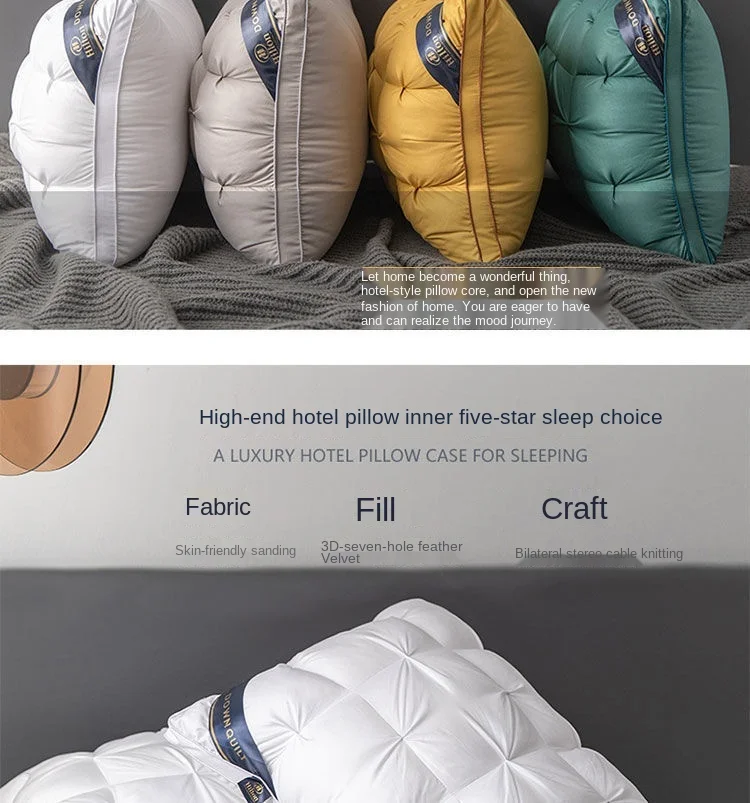 Description Picture 4 of itemHilton 3D Feather Velvet Bread Twist Flower Pillow Soft Elastic Pillow Core Pillow Single Carabiner Craft Pillow Bedding