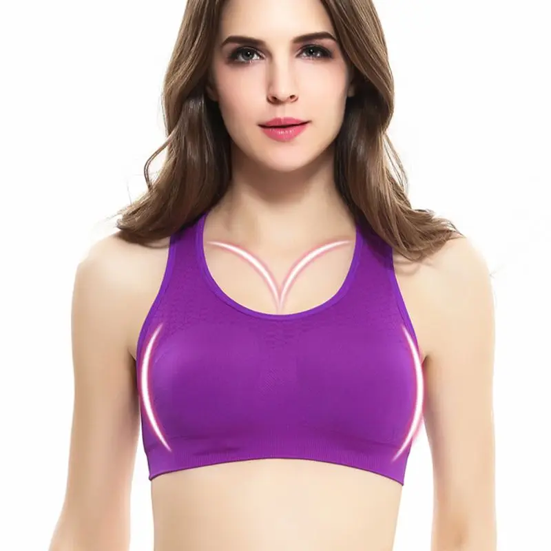 

Liva Girl Seanless Bra Padded Wire Free Running Vest Underwear Sleep Sports Bra Solid Color Breathable Fitness Bras