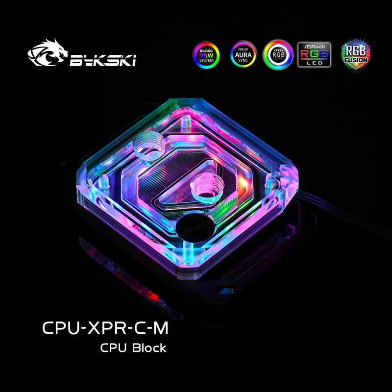 Bykski CPU Block Use for INTEL LGA115X 1200 1700 2011 /AMD Ryzen 3/5/7 X470 X570 Water Cooler Radiator CPU-XPR-C-M/CPU-XPR-C-I 21 H2dc11bc7ff2f496b93e1204a6ab0da42a