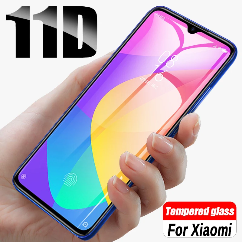 

11D Full Cover Tempered Glass For Xiaomi Mi CC9 CC9e A3 Screen Protector For Xiaomi Mi A3 Lite 9 Se Play Redmi 7 Note 7 Pro Film