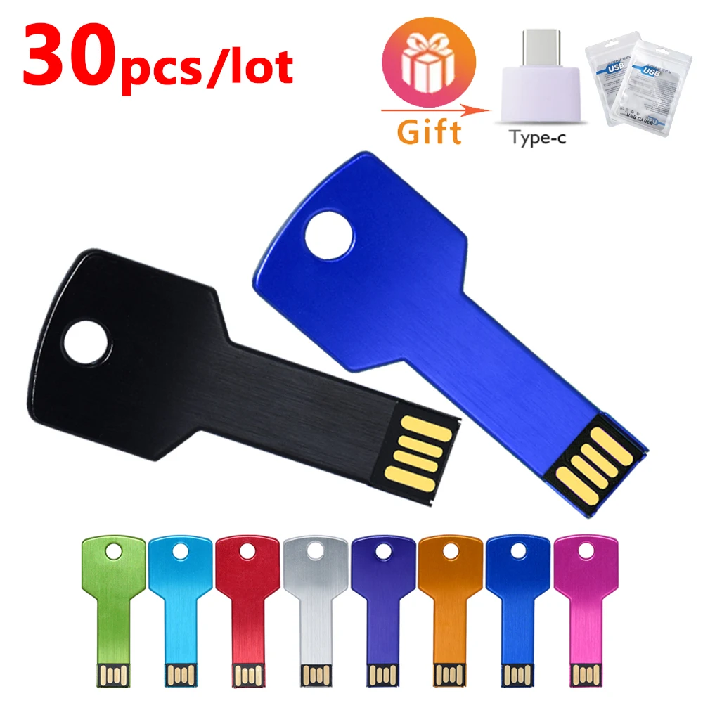Флеш-накопитель USB 2 0 с логотипом клиента 30 шт./лот 4 ГБ 8 16 32 64 U-диск металлическая