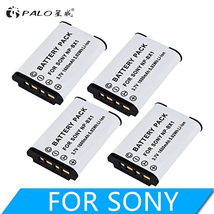 1-4 года шт. NP-BX1 NPBX1 NP BX батарея+ зарядное устройство USB слота для sony комплектующие фотоаппарата sony DSC RX1 RX100 AS100V M3 M2 HX300 HX400 HX50 HX60 GWP88 AS15 WX350 - Цвет: 4pcs