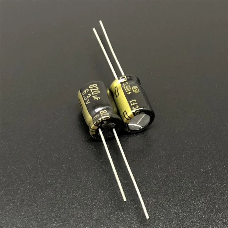 100 шт. 820 мкФ 6,3 V серии FJ 8x11,5mm низкая ESR 6.3V820uF материнская плата конденсатор с алюминиевой крышкой