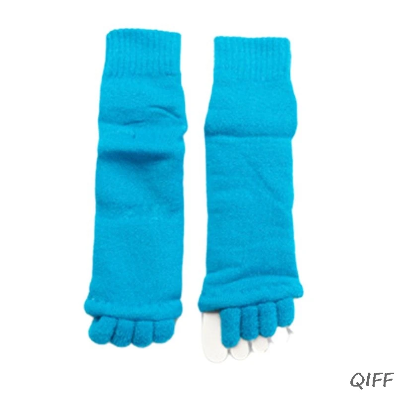 Women Foot Massage Five Toes Separator Socks Pain Relief Hallux Valgus Corrector 95AB - Цвет: SB