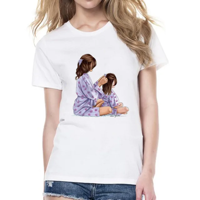Женская футболка с надписью «Mommy's Love» Женская одежда с принтом «Super Mama» модная футболка с принтом женская футболка Топы с короткими рукавами - Цвет: 29