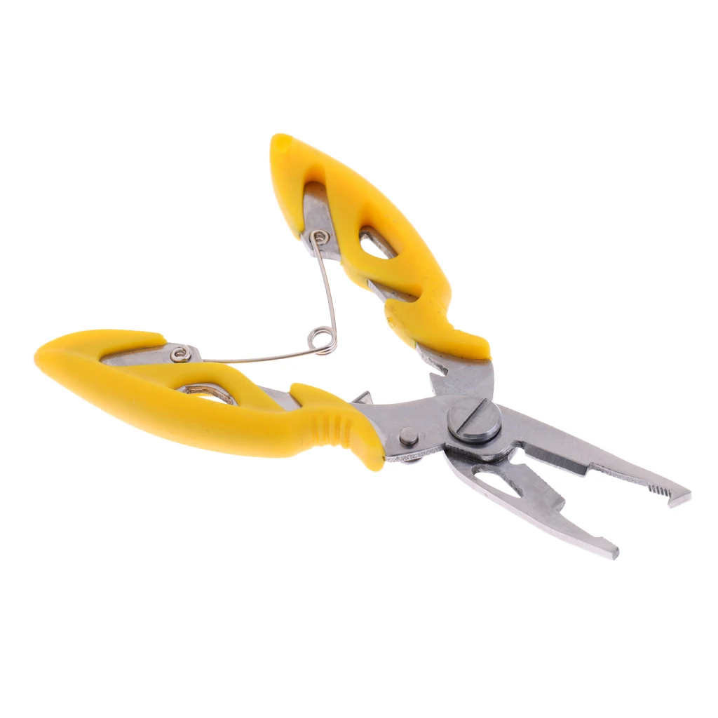 Multi Function Mini Fishing Lure Pliers Split Ring Line Cutter Hook Remover