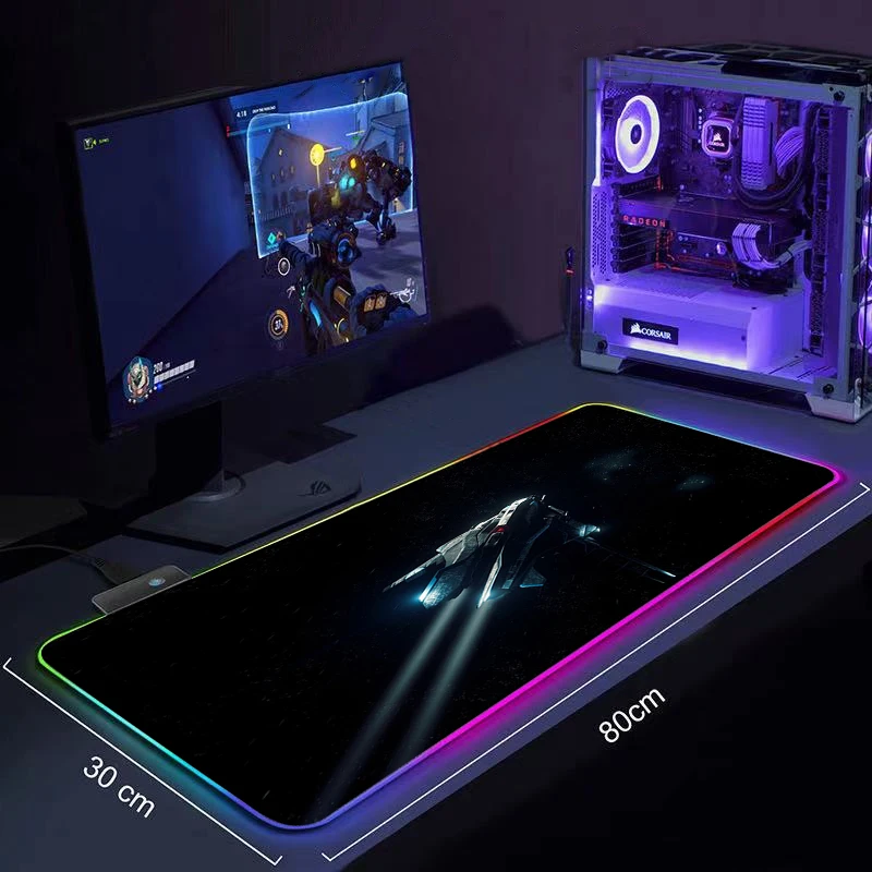 Star Citizen Rgb Mouse Pad Computer Da Gioco Lol Mousepad Tastiera Retroilluminata Xl Led Gamer Republic Of Gamers Tappeto 900X400 Tappetino Da Scriva
