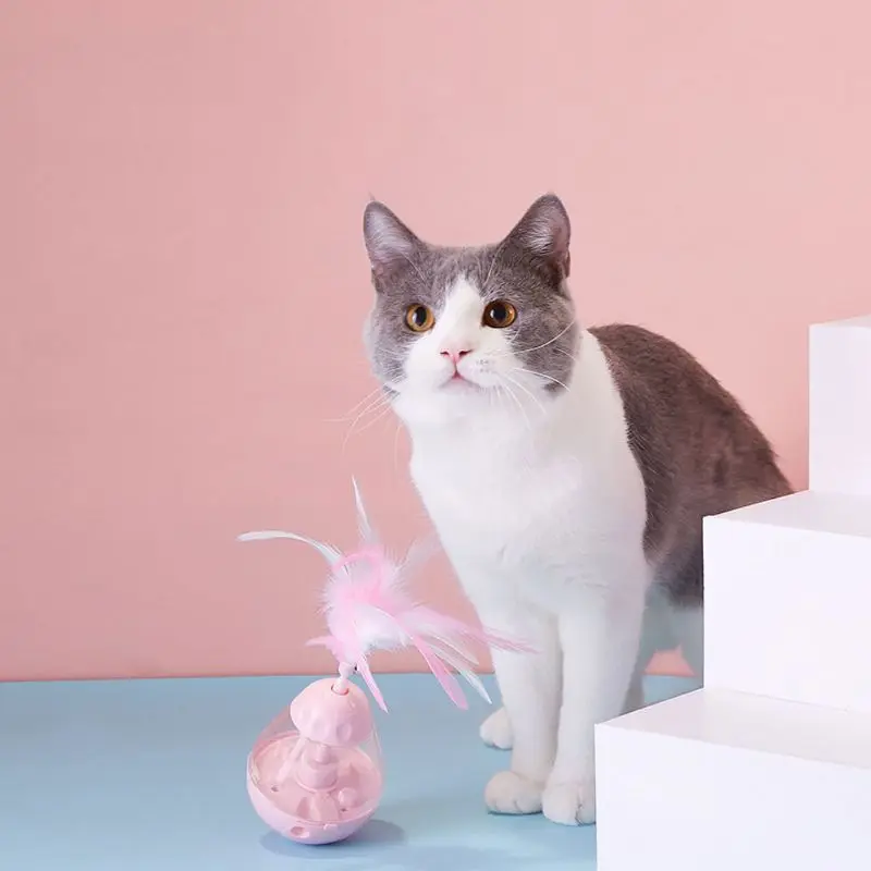 Интерактивные игрушки для кошек с пером, лучшие яркие игрушки для кошек T8WB