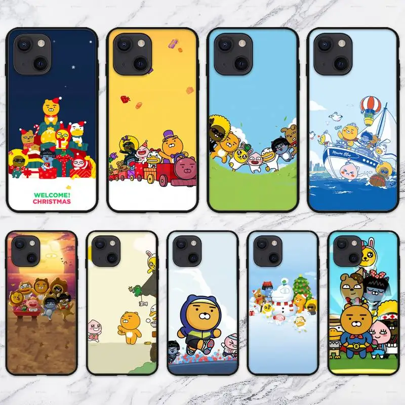 Милый чехол для телефона K-kakao-F-Friends iPhone 11 12 Mini 13 Pro XS Max X 8 7 6s Plus 5 SE XR | Мобильные