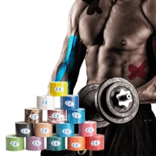 Эластичная лента кинезиологическая для снятия боли в мышцах Спортивное восстановление спортивный наколенник защитные наколенники Поддержка тренажерного зала фитнес бандаж