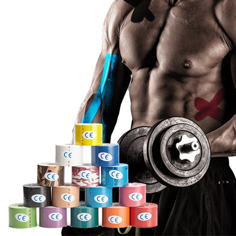 

Elastic Tape Kinesiology Muscle Pain Relief Athletic Recovery Kneepad Sports Safety Knee Pads Support Gym Fitness Bandage