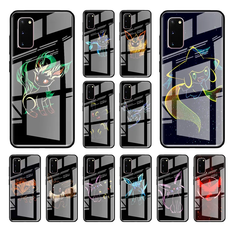 Tempered Glass Case For Samsung Galaxy S20 Ultra S10 5G S10e S8 S9 Plus Note 8 9 10 Lite Phone Cover Cute Cartoon Black Tail Tempered Glass Case For Samsung Galaxy S20 Ultra S10 5G S10e S8 S9 Plus Note 8 9 10 Lite Phone Cover Cute Cartoon Black Tail