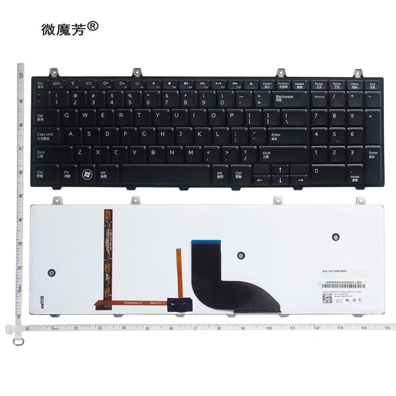 Сменная Клавиатура для ноутбука Dell с подсветкой 17 1745 1747 1749|keyboard for dell|laptop