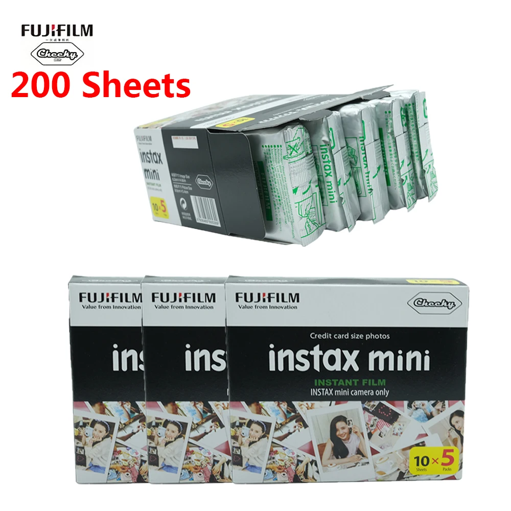 Пленка Fujifilm instax mini 10 20 40 60 80 100 200 листов пленка Fuji 11 9 8 с белыми краями для