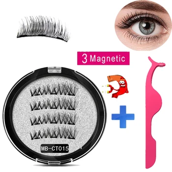 

CT handmade 3D/6D Magnetic eyelashes Set with 3 magnets magnetic lashes natural false eyelashes magnet lashe with gift box
