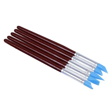 

5pcs Silicone Clay Sculpting Tool, Modeling Dotting Tool& Pottery Craft use for DIY Handicraft
