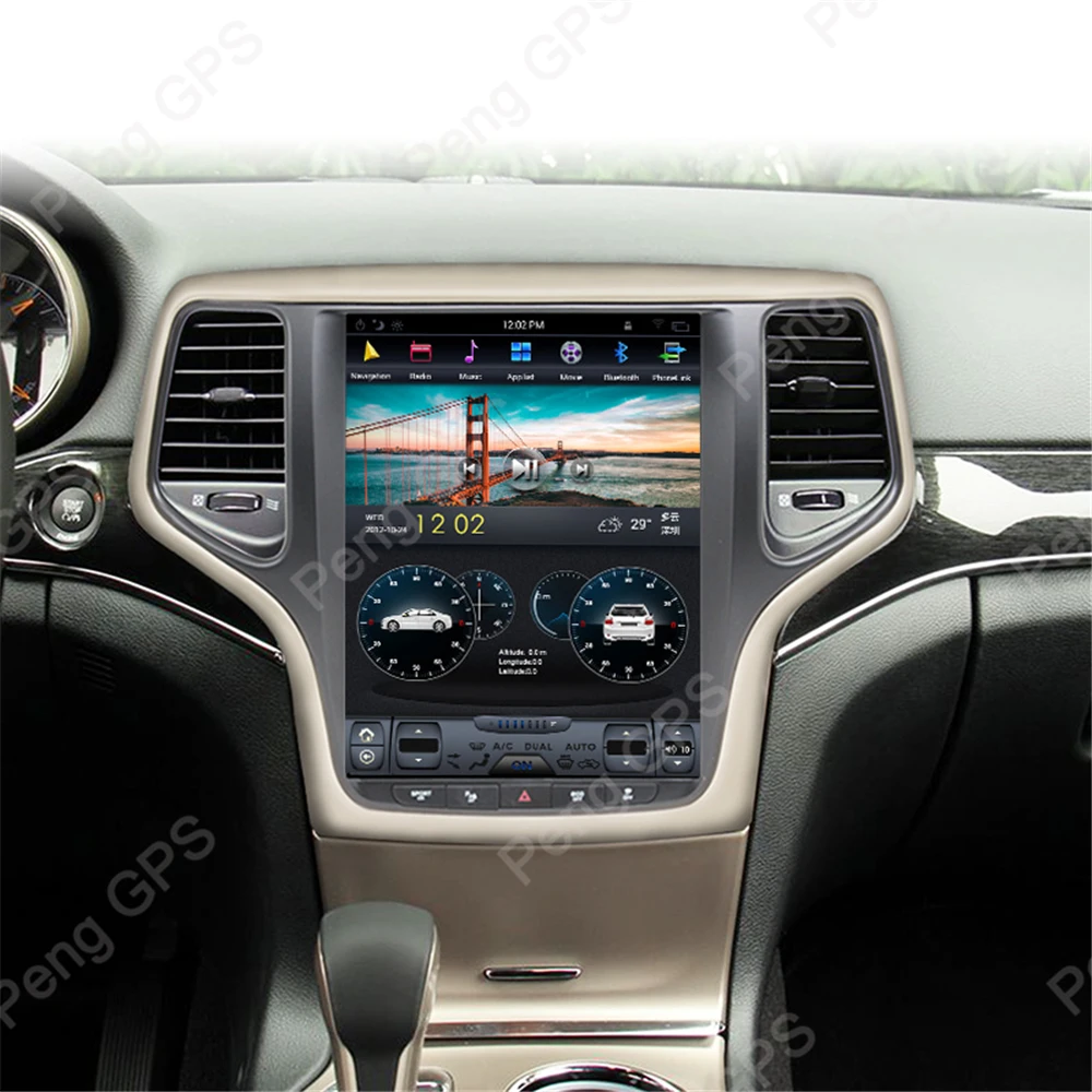 4G+ 64G Android 8,1 Тесла вертикальный экран для Jeep Grand Cherokee- gps навигация аудио DVD плеер 1920*1080 4K HD блок