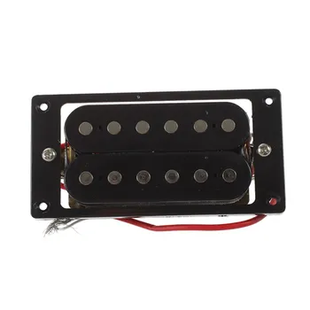 

2PCs(1 set)Black Humbucker Double Coil Electric Guitar Pickups + Frame Screw