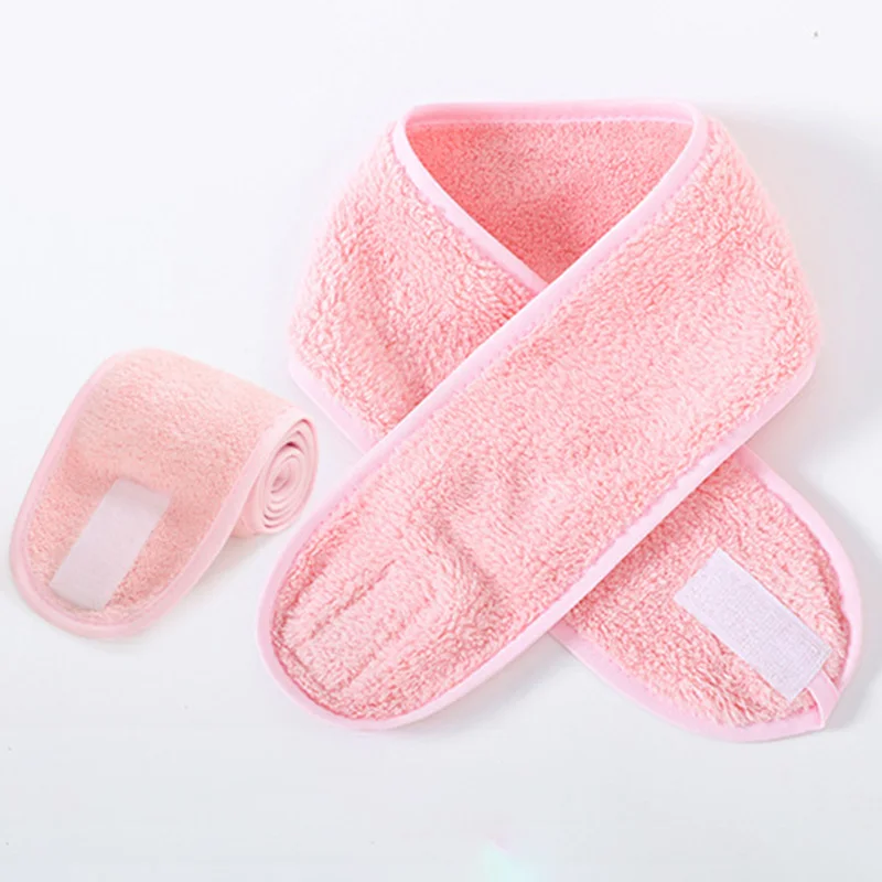 pink Xugar женские регулируемые повязки для макияжа из искусственного меха, повязки для волос для девочек, Йога, салон, спа, для лица, Bazel, женские аксессуары для волос - Цвет: pink