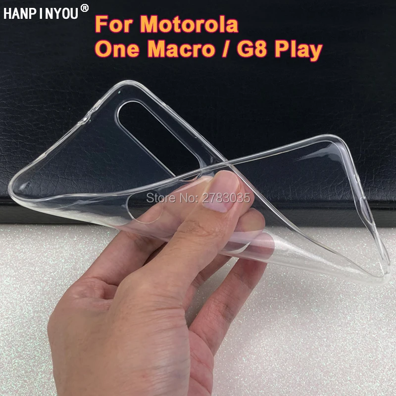 Для Motorola One Macro / G8 Play 6 2 "тонкий кристально прозрачный мягкий чехол из тпу для