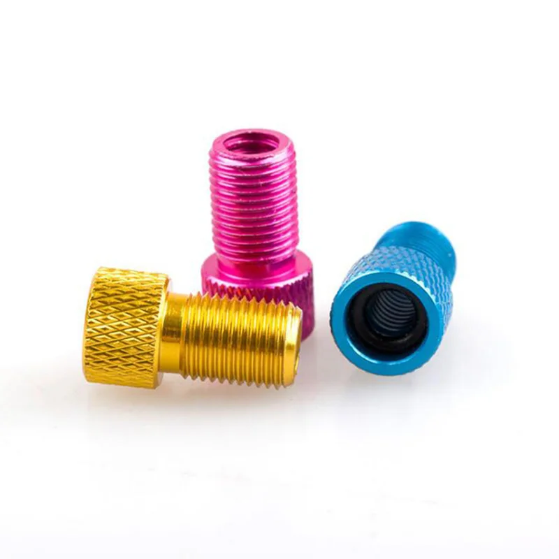 4PCS Aluminum Alloy Bike Valve Adapter Convert Presta To Schrader Valve Bicycle Pump Air Nozzle Tube Tools Bicycle Accessories bicycle valve adapter,bicycle valve accessories,bicycle valve tool