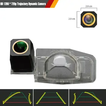 

HD 1280x720p Golden Camera Night Vision Rear View Backup Camera Trajectory Dynamic Parking Line for Mazda 8 LY M8 MPV 2006-2014
