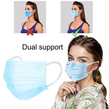 

Disposable Face Mask Cloth Breathable Face Shield Three-layer Reusable Mouth Cover Washable Mouth Mask Windproof mondmaskers