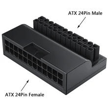

Computer ATX 90 degree 24 pin to 24pin Power Plug Adapter Mainboard Motherboard Power Connectors Modular Power Supply Cables