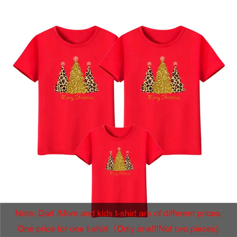 Camiseta navideña Conjuntos familiares a juego Ropa para mamá, papá y yo Madre Padre Hija Hijo Bebé Niños Tops de apariencia familiar