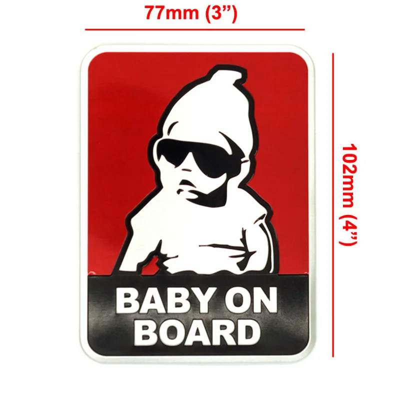 Стайлинг автомобиля 3D Матовый Металлик крутой ребенок на борту Автомобильная