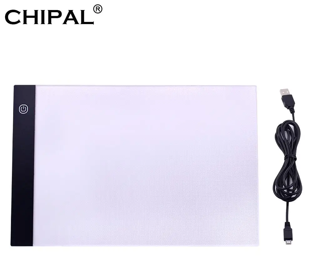 Three-level Dimming Планшет Digitale Grafische A4 светодиодный Kunstenaar Dunne художественный трафарет Tekentafel Lichtbak Трассировка Schrijven Draagbare Elektronische Tabl - Цвет: Three-level Dimming