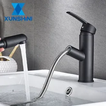 Faucet Sink-Tap Deck Kitchen-Basin Pull-Out Bathroom Single-Handle Hot-And-Cold-Water-Crane