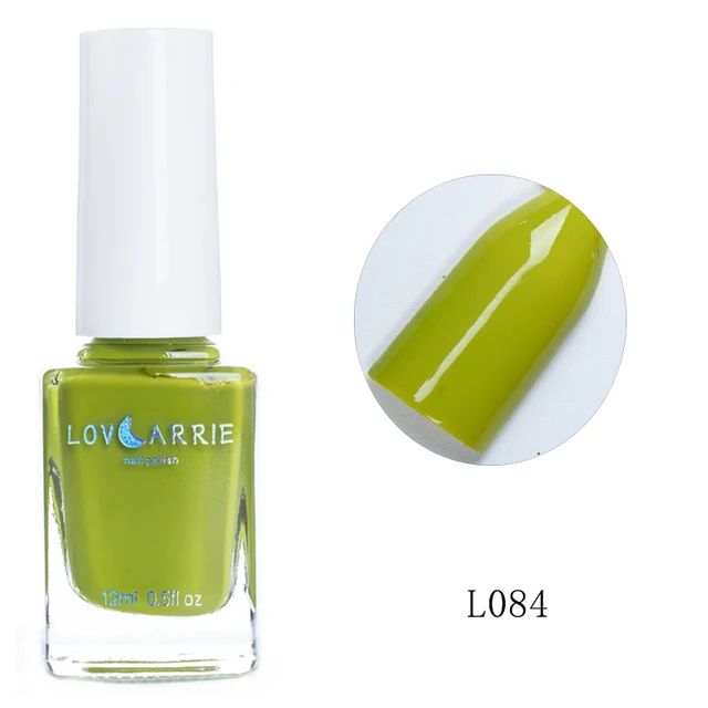 LOVCARRIE 12ML Spring Nail Polish Long Lasting Quick Dry Normal Regular Nailpolish Lacquer Varnish for Nailart L084