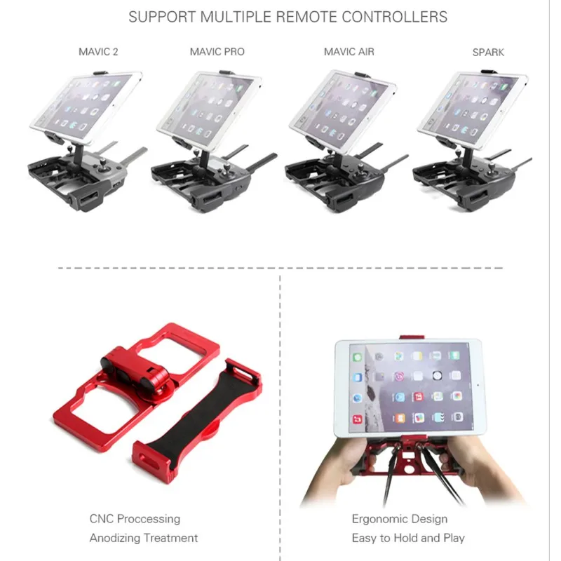 Для DJI Mavic 2 Pro выдвижной держатель контроллера складной планшет/держатель мобильного телефона для Mavic Pro/Air/Spartk для кристаллического монитора