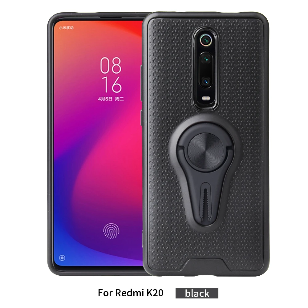 Для xiaomi 9 Honor 8lite чехол автомобильный воздушный выход кронштейн чехол для Redmi 6A 6pro 7A K20 5plus 7 note5pro note6pro note7pro чехол - Цвет: Black