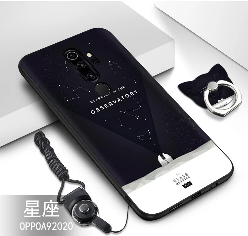 color as photo Для oppo A9 чехол Топ продаж ТПУ силиконовый чехол+ ремешок с милым рисунком кольцо задняя крышка чехол для oppo A9 крышка - Цвет: color as photo