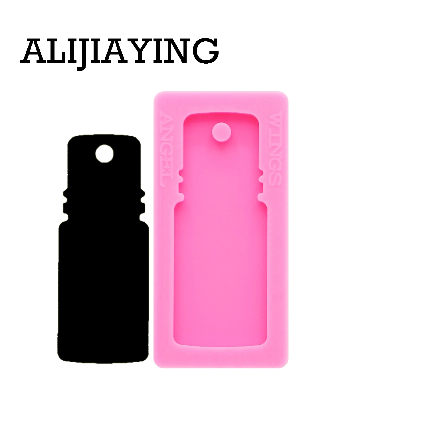 Pink 1pc DY0190 Блестящий тумблер форма силиконовая бутылка из серии «сделай сам» брелок части формы ремесло брелок кулон ювелирные изделия брелки плесень - Цвет: Pink 1pc